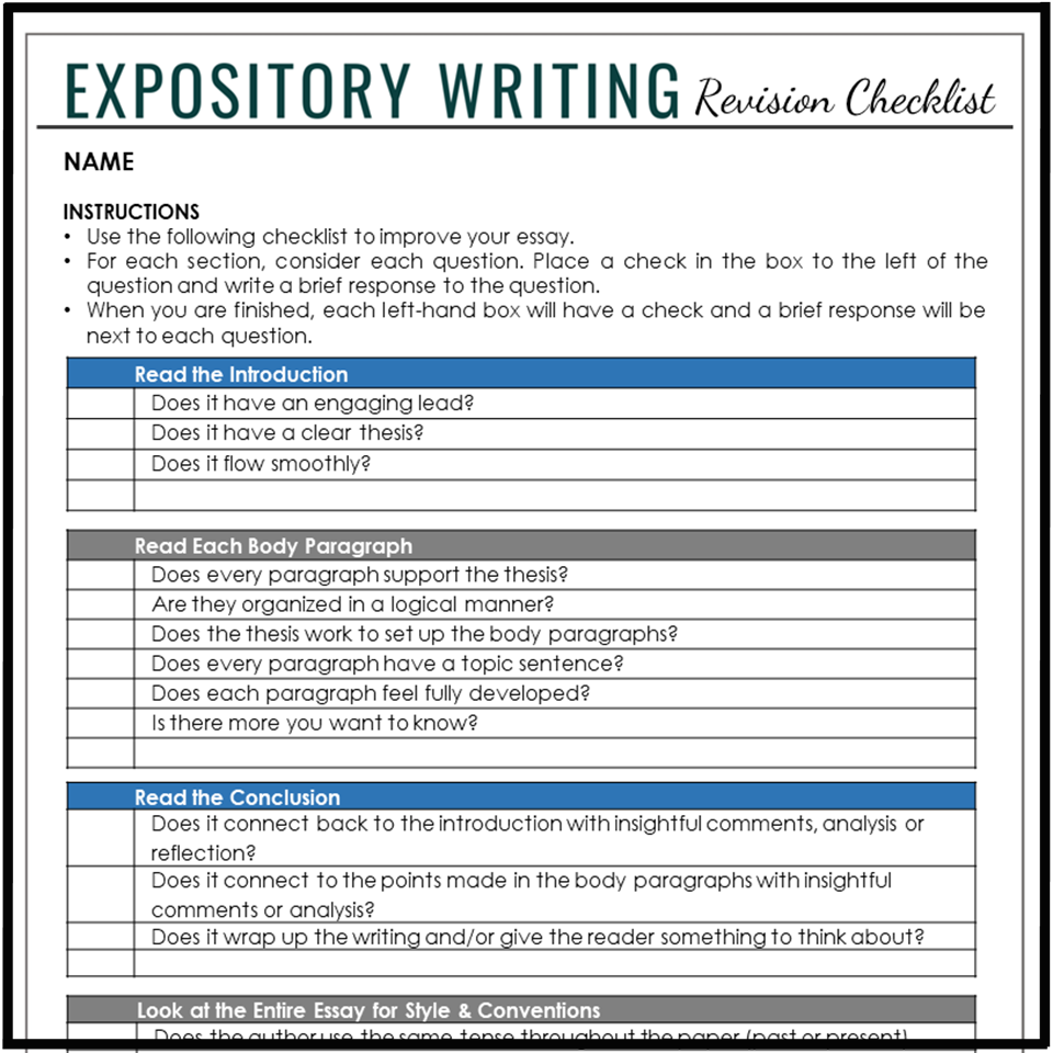 expository style